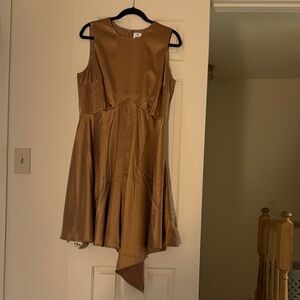 Bar III Gold Sleeveless Dress